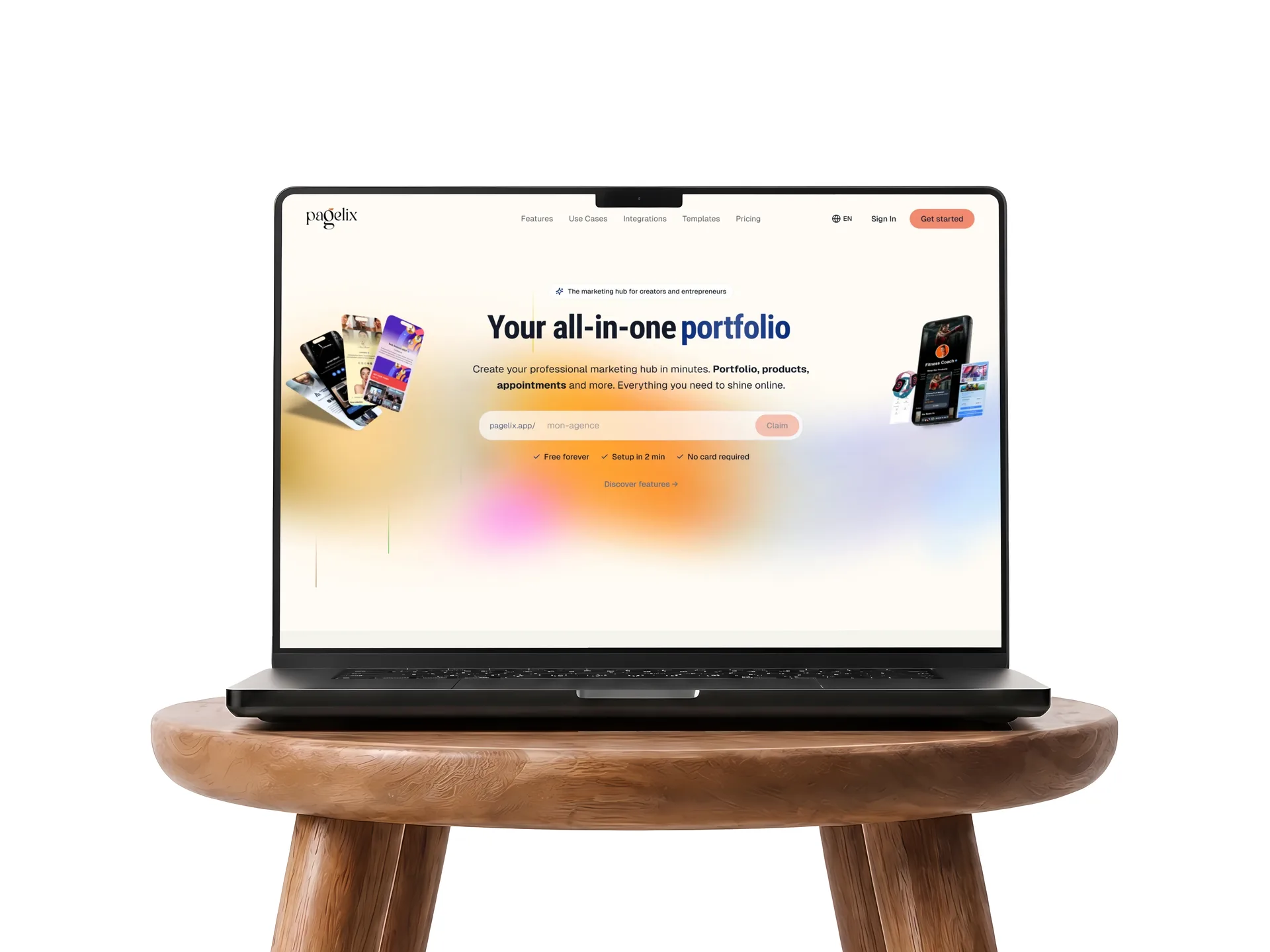 Pagelix website mockup